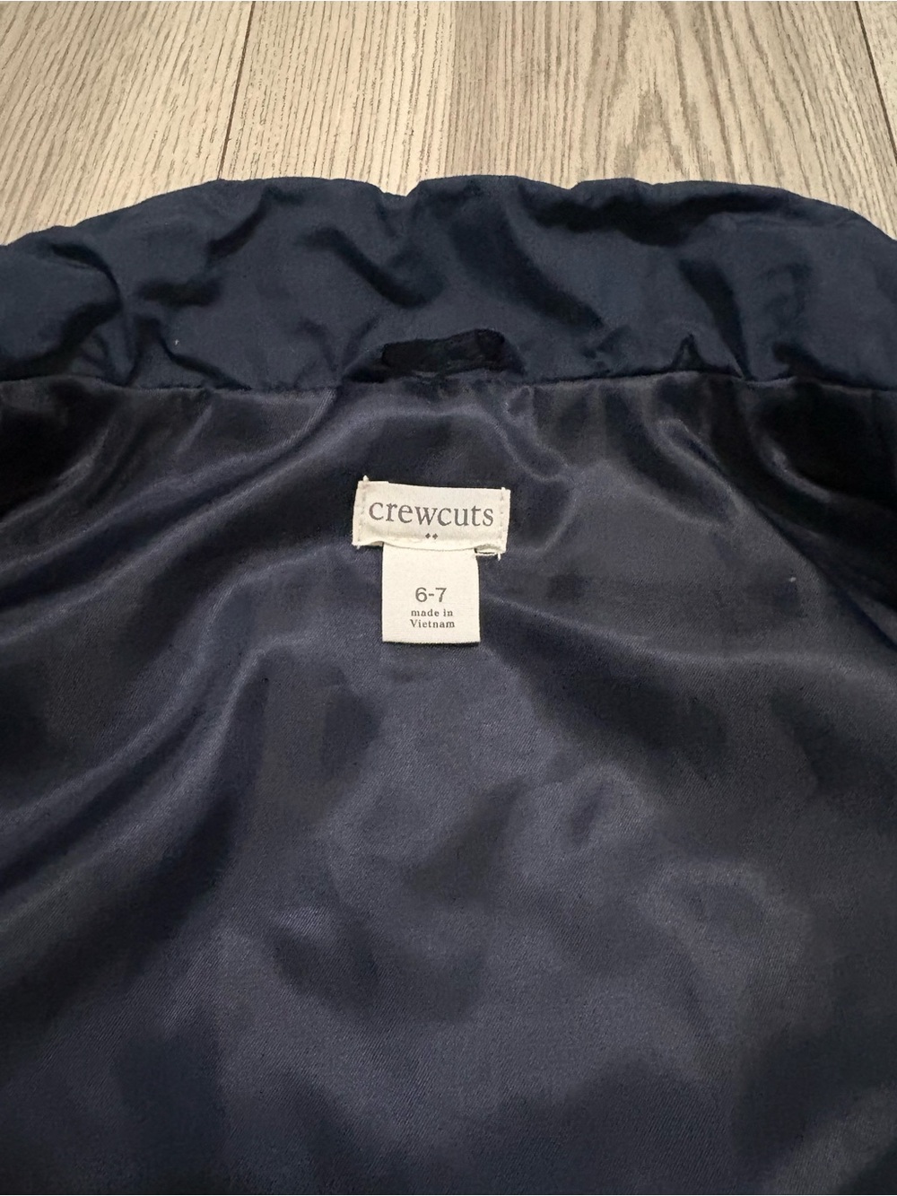 Crewcuts Kids Quilted Navy Vest Size 6/7 - Picture 5 of 7